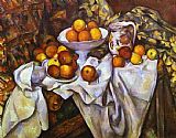 Still Life with Apples and Oranges by Paul Cezanne